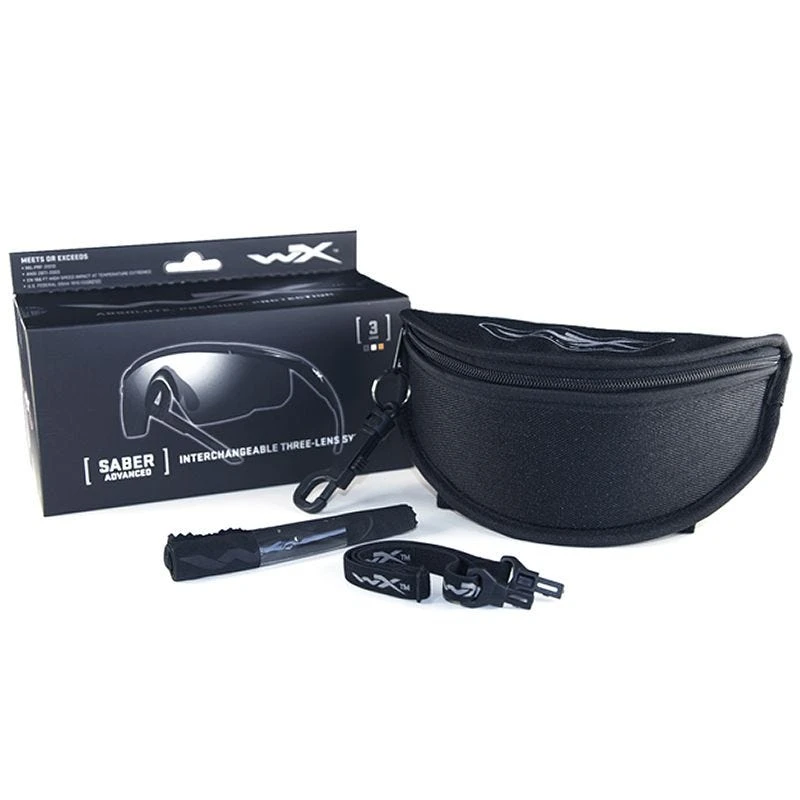 Wiley X Saber Advanced - Smoke Grey + Clear + Light Rust Lens / Matte Tan Frame - Image 2