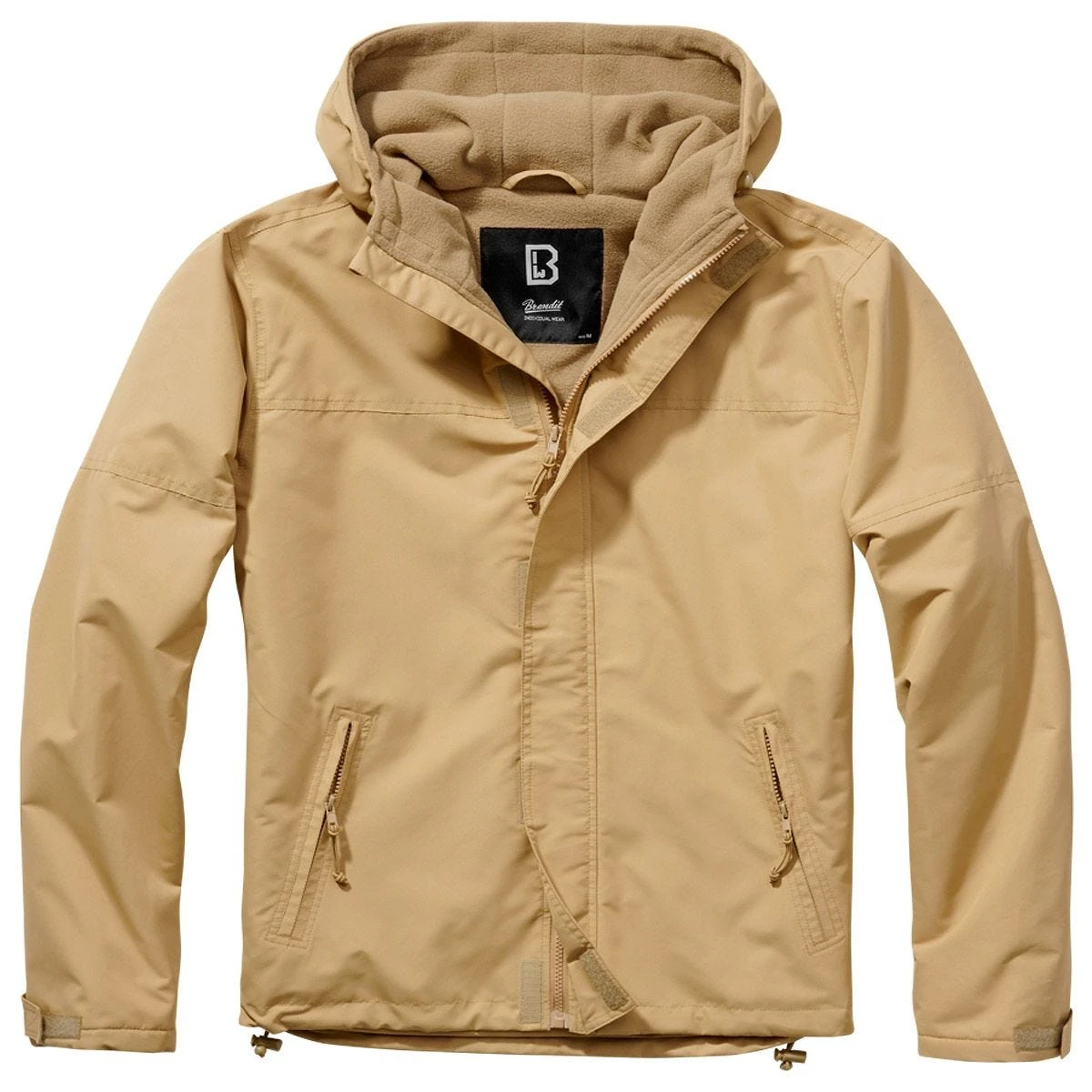 Brandit Windbreaker Front Zip Camel