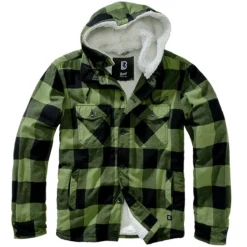 Brandit Lumber Hooded Jacket Black/Olive