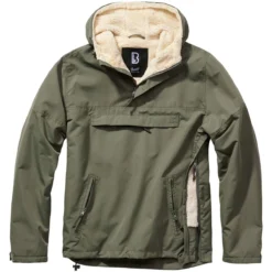 Brandit Windbreaker Sherpa Jacket Olive