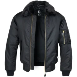 Brandit MA2 Jacket Fur Collar Black