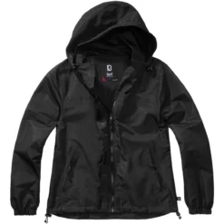 Brandit Ladies Summer Windbreaker Frontzip Black