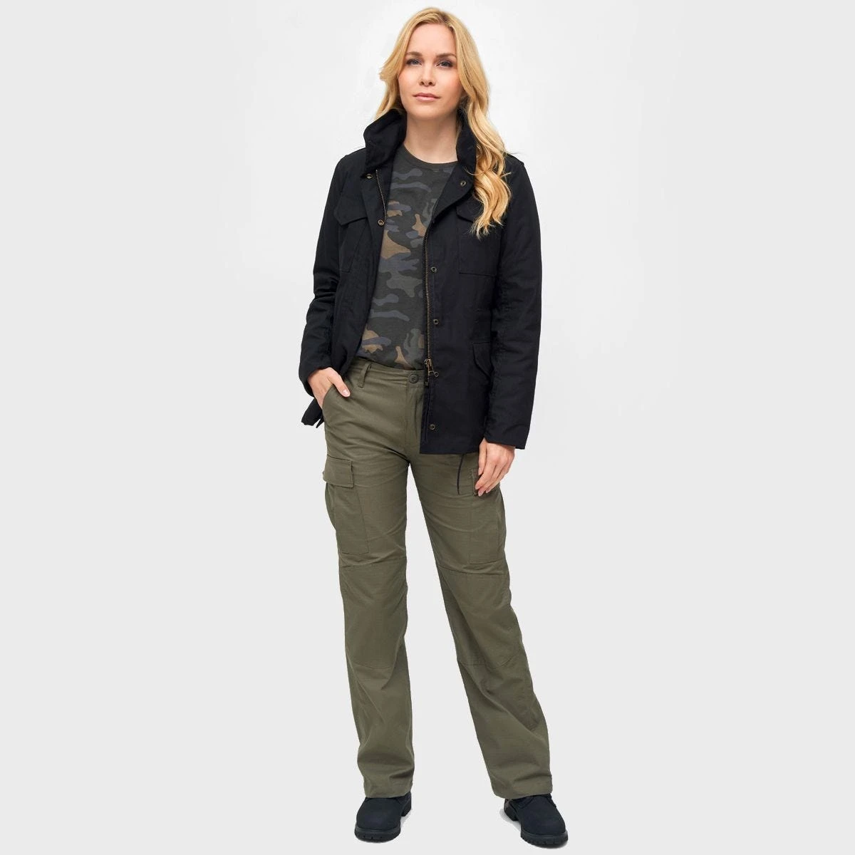 Brandit Ladies M65 Standard Jacket Black - Image 5
