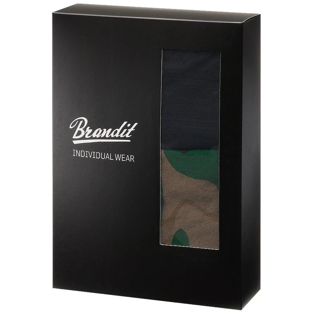 Brandit Boxer Shorts Logo 2 Pack Woodland / Black - Image 4