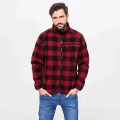 Brandit Teddyfleece Jacket Red/Black