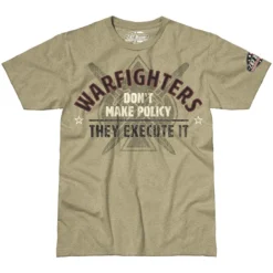 7.62 Design Warfighters Execute Policy T-Shirt Khaki Heather