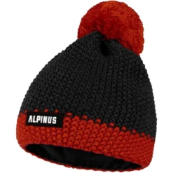 Alpinus Tactical Mutenia Winter Hat Black-Red