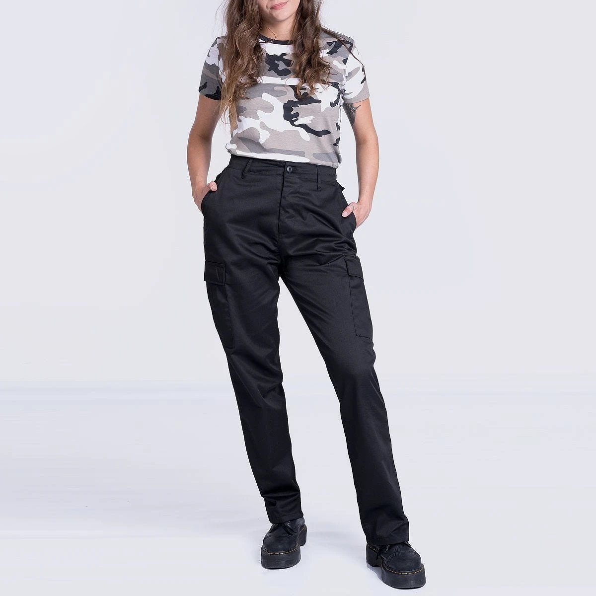 Mil-Tec Ladies Ranger Trousers Black - Image 2