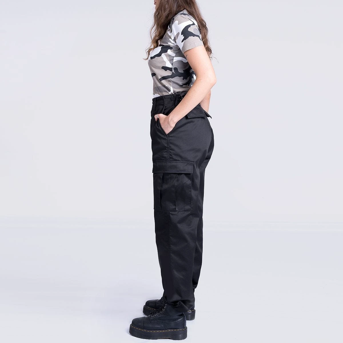 Mil-Tec Ladies Ranger Trousers Black - Image 3