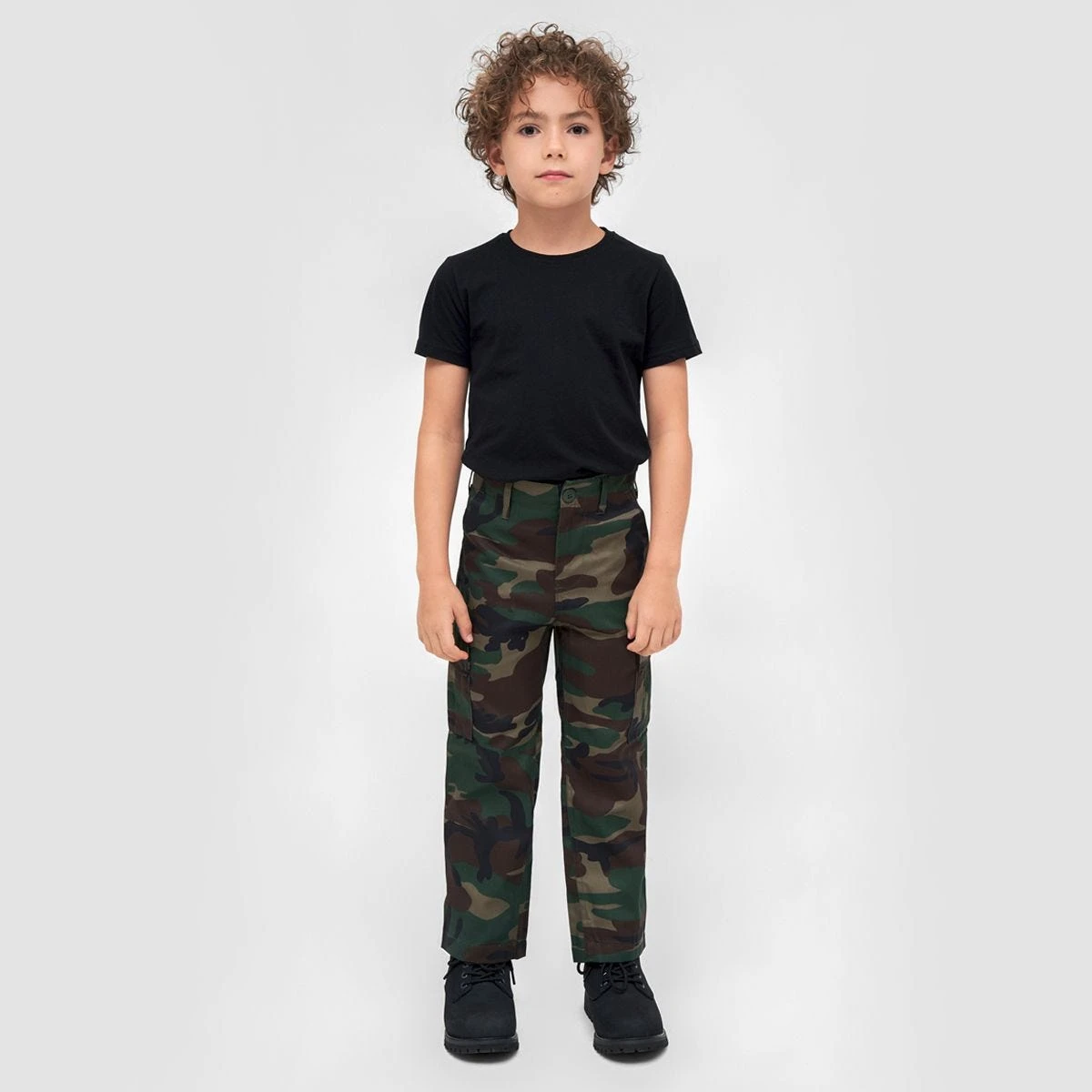 Brandit Kids US Ranger Trousers Woodland - Image 2