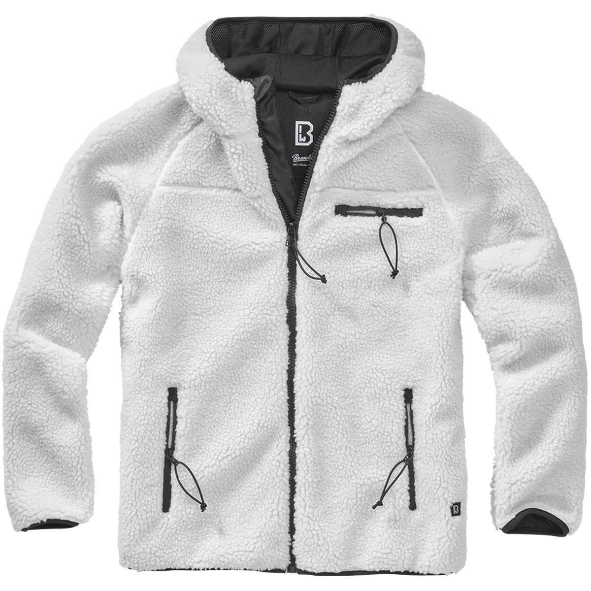 Brandit Teddyfleece Worker Jacket White - Image 4