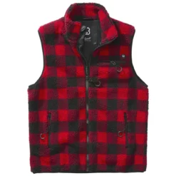 Brandit Teddyfleece Worker Vest Red/Black