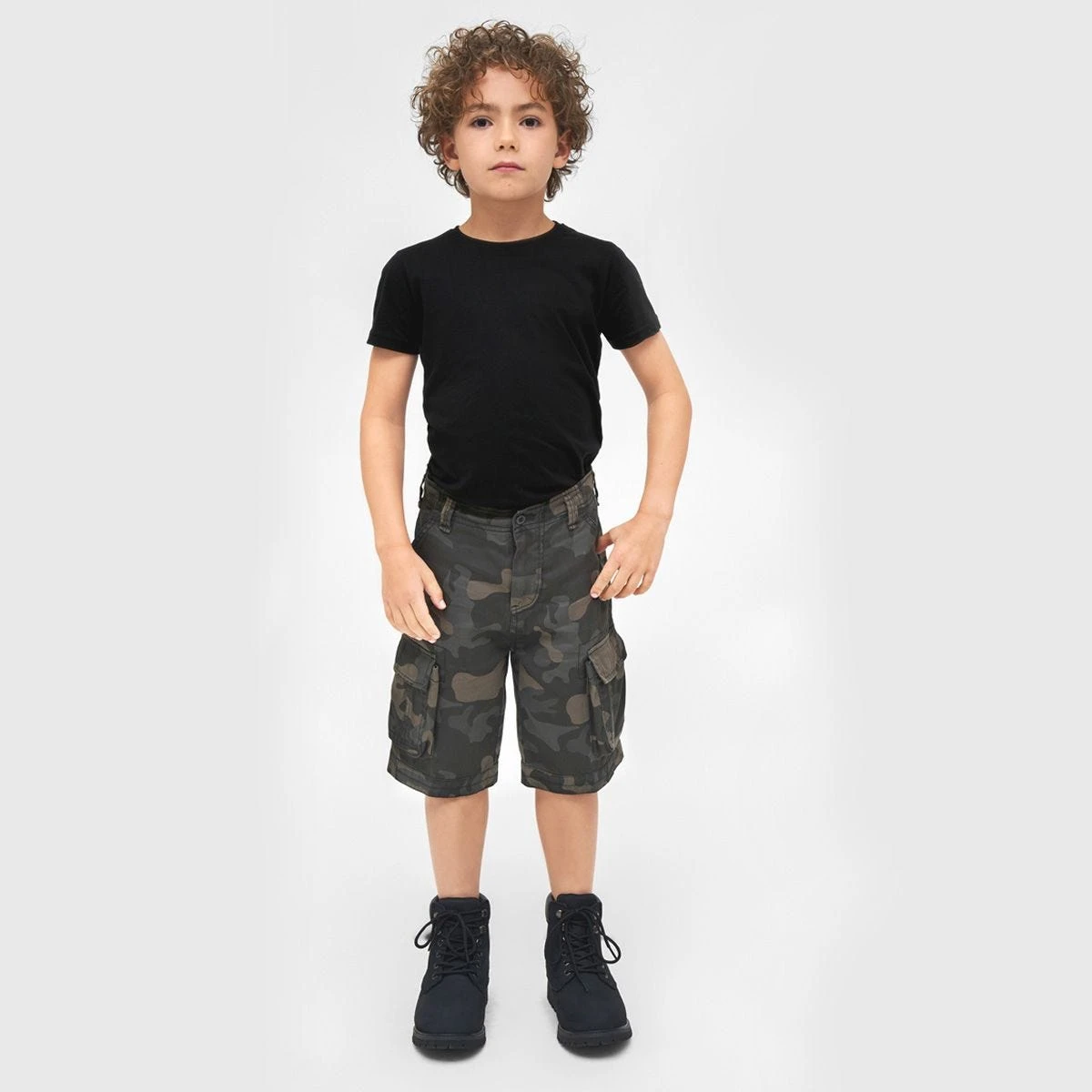 Brandit Kids BDU Shorts Dark Camo - Image 5