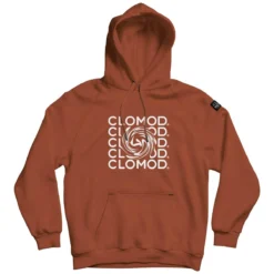 CLOMOD Hoodie "Twirl" Maroon Red