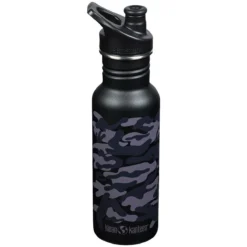Klean Kanteen Classic Narrow 532ml Bottle Sport Cap Black Camo