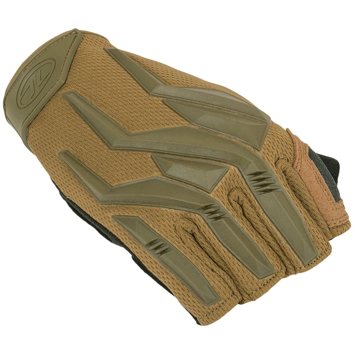 Highlander Forces Raptor Fingerless Gloves Coyote Tan - Image 3
