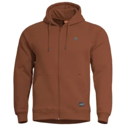 Pentagon Phaeton Zipped Hoodie Maroon Red