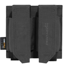 Pentagon Double FB Pouch Black