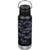 Klean Kanteen 355ml Classic Vacuum Insulated Bottle Loop Cap Black Camo