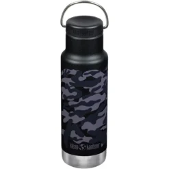 Klean Kanteen 355ml Classic Vacuum Insulated Bottle Loop Cap Black Camo