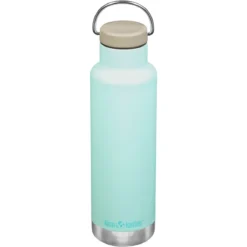 Klean Kanteen 592ml Classic Vacuum Insulated Bottle Loop Cap Blue Tint