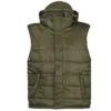 MFH Lined Vest With A Detachable Hood OD Green
