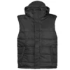 MFH Lined Vest With A Detachable Hood Black