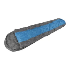 Mil-Tec Mummy Sleeping Bag With Hood 'Happy People' Blue 230/80/55