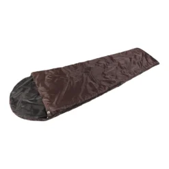 Mil-Tec Mummy Sleeping Bag With Hood 'Happy People' Brown 230/80/52