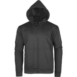Mil-Tec Tactical Zipped Hoodie Black