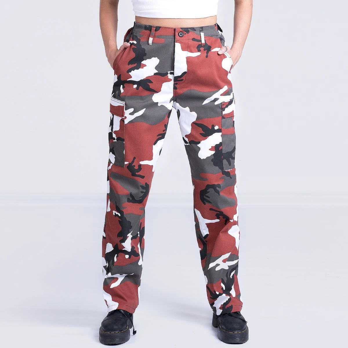 Mil-Tec Ladies Ranger Trousers Red Camo