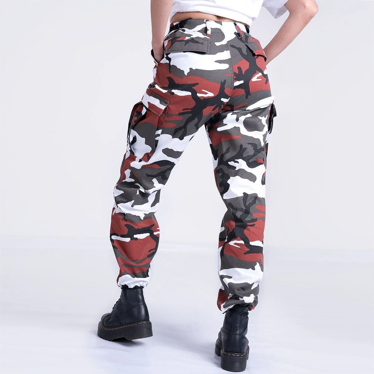 Mil-Tec Ladies Ranger Trousers Red Camo - Image 3