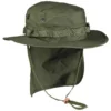 Teesar British Boonie Hat With Neck Flap Ripstop Olive