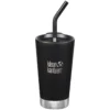 Klean Kanteen 473ml Tumbler Vacuum Insulated Straw Lid Shale Black