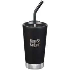 Klean Kanteen 473ml Tumbler Vacuum Insulated Straw Lid Shale Black
