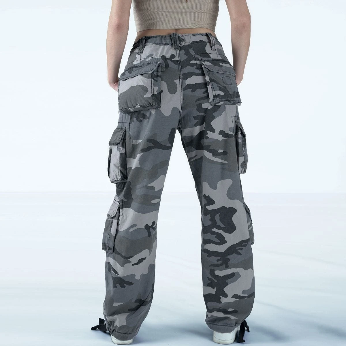 Surplus Ladies Airborne Vintage Trousers Night Camo - Image 5