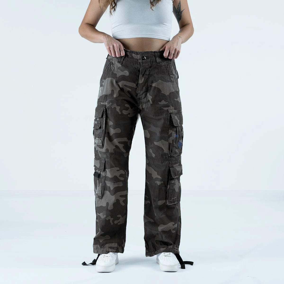 Brandit Ladies Pure Vintage Trousers Dark Camo - Image 3