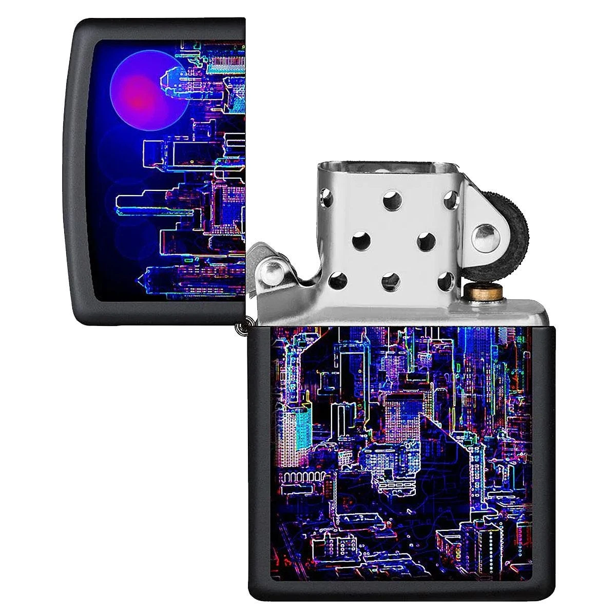 Zippo Cyberpunk Lighter Black Matte - Image 2