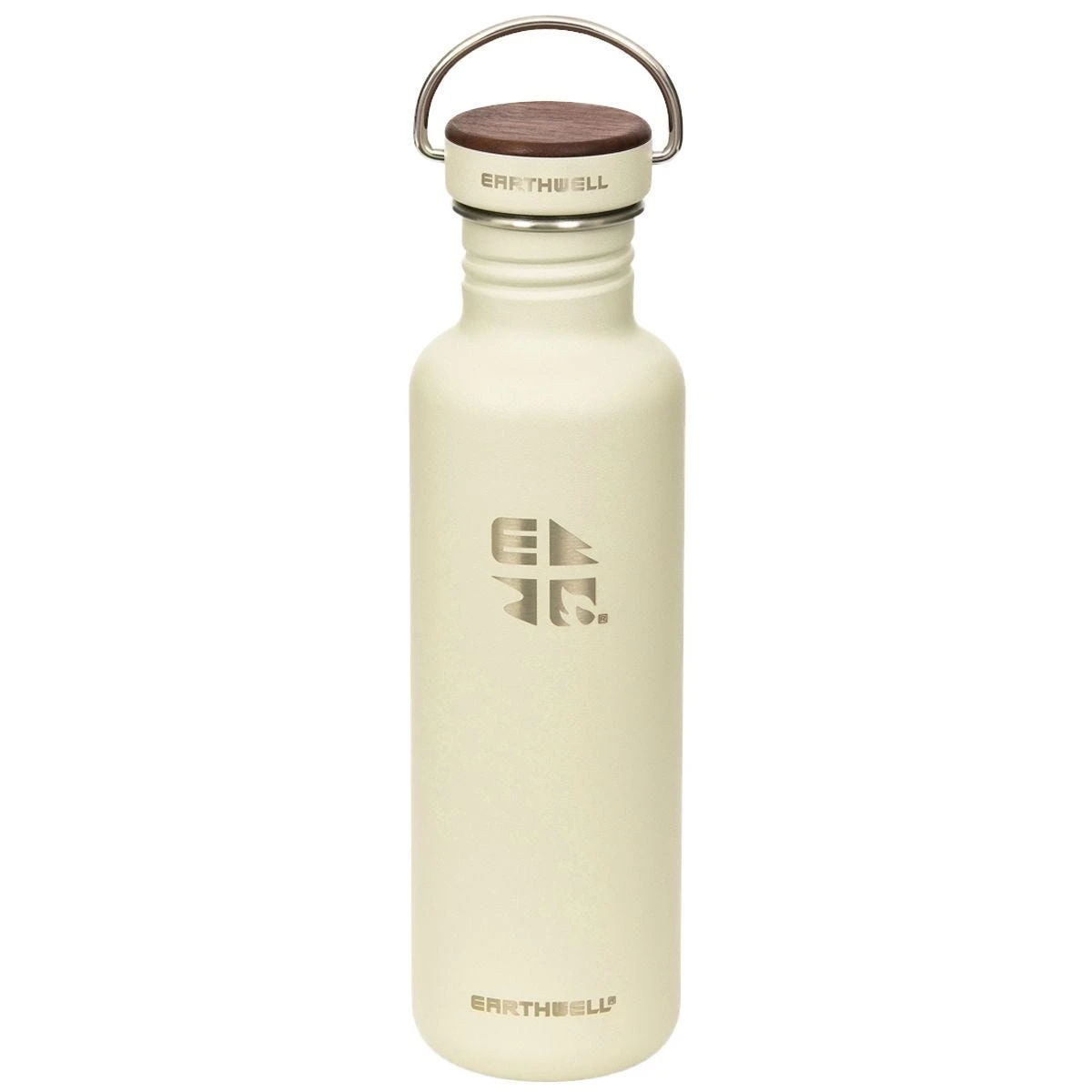 Earthwell Woodie Single Wall Bottle 800ml Walnut / Baja Sand