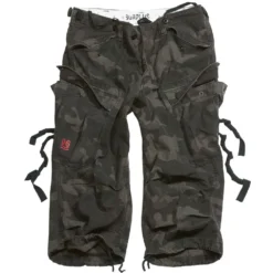 Surplus Engineer Vintage 3/4 Shorts Black Camo