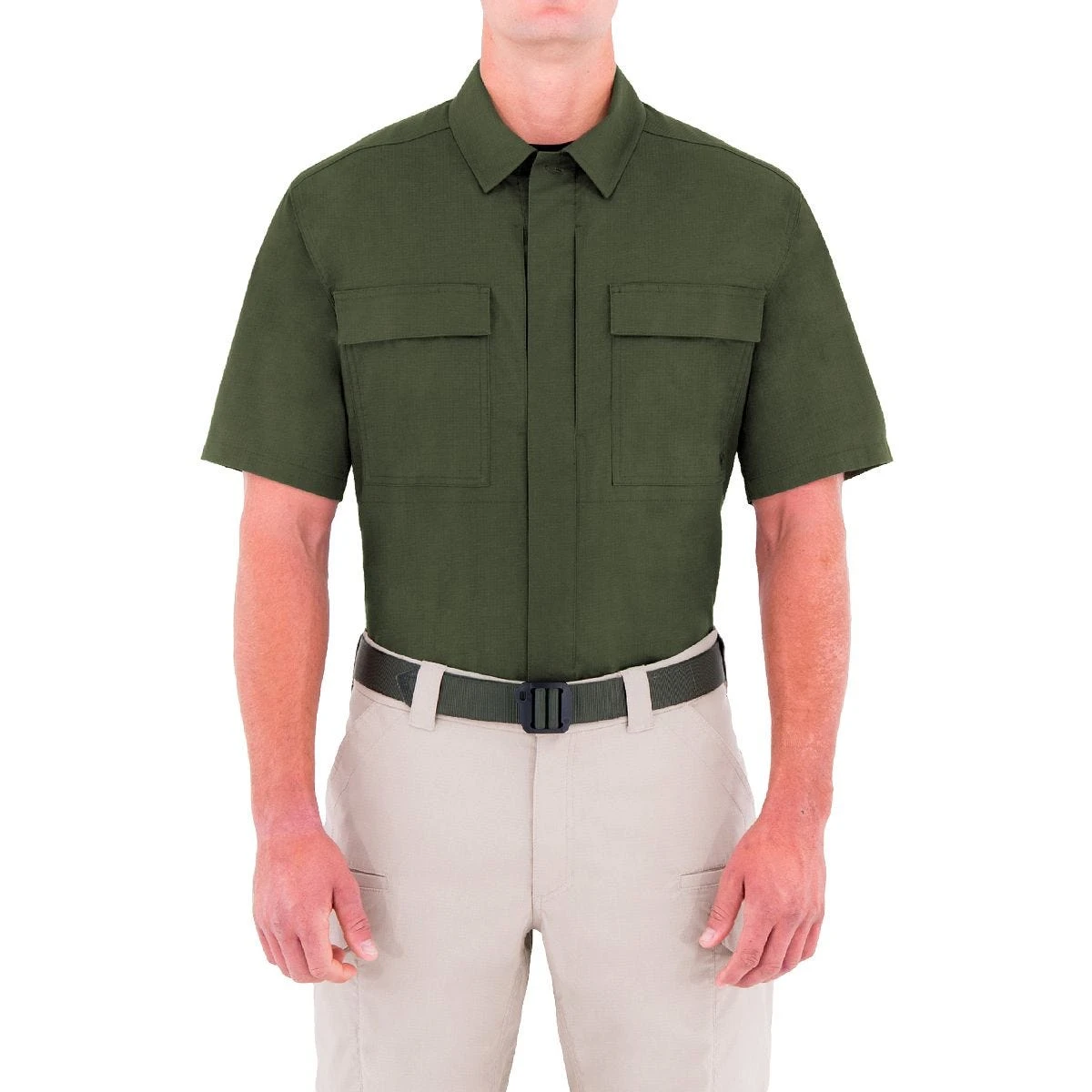 First Tactical Men's Specialist Short Sleeve BDU Shirt OD Green - Image 2