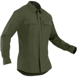 First Tactical Men's Tactix Long Sleeve BDU Shirt OD Green