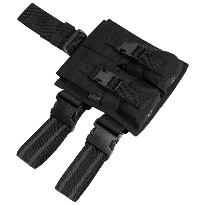 Flyye Drop Leg Double M4/M16 Magazine Pouch Black - Image 4