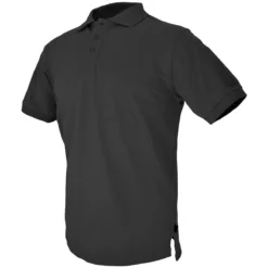 Hazard 4 Undervest Plain Front Battle Polo Shirt Black