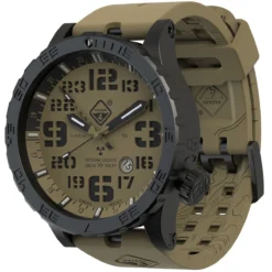 Hazard 4 Heavy Water Diver Titanium Tritium Watch Arid Brown GMT Green/Yellow