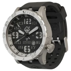 Hazard 4 Heavy Water Diver Titanium Tritium Watch Blacktie White GMT Blue/Red