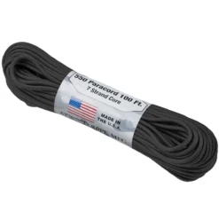 Atwood Rope 550 Lbs. Para Cord Black