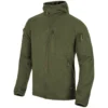 Helikon Alpha Hoodie Jacket Grid Fleece Olive Green