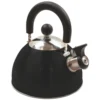 Highlander Forces Deluxe Stainless Steel Whistling Kettle Black