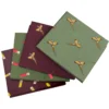 Jack Pyke 4 Pack Hankies Pheasant And Cartridge Wine/Green